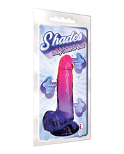 Shades Jelly TPR Gradient Dong Large - Pink/Plum