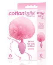 The 9's Cottontails Silicone Bunny Tail Butt Plug - Assorted Colors