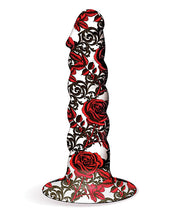 Collage Iron Rose Twisted Silicone Dildo