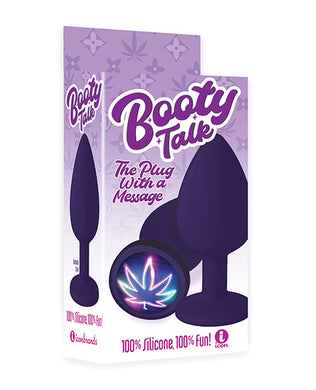 The 9's Booty Calls Neon Leaf Plug - Purple