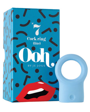 Ooh by Je Joue Mini Cock Ring (Motor Sold Separately JJMMO-WH) - Blue
