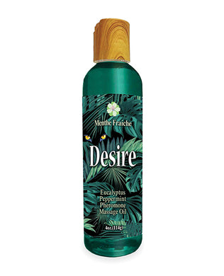 Desire Pheromone Massage Oil - 4 oz Eucalyptus/Peppermint