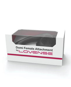 Lovense Domi Flexible Rechargeable Mini Wand Female Attachment - Black