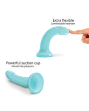 Love to Love Curved Suction Cup Dildolls Nightfall - Blue