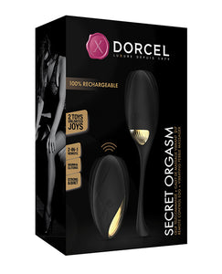 Dorcel Secret Orgasm Egg - Black/Gold