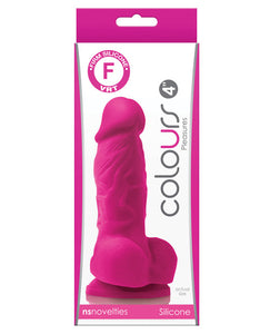 Colours Pleasures 4" Dong w/Ball & Suction Cup - Assorted Colors