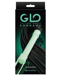 GLO Bondage Flogger - Glow in the Dark