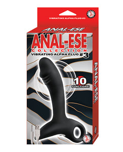 Anal-Ese Collection Vibrating Alpha Plug #3 - Black