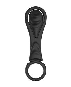 My Cock Ring Ribbed Shaft Cockring - Black