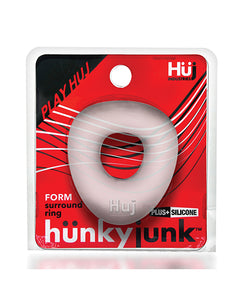 Hunkyjunk Form Cock Ring - Clear Ice
