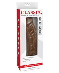 Clasix Jelly Chocolate Dream Big Vein Vibrator - Multi-speed