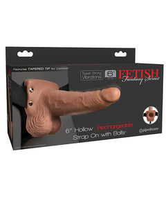 Fetish Fantasy Series 6" Hollow Rechargeable Strap On w/Remote - Assorted Colors