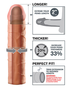 Fantasy X-tensions Perfect 2" Extension - Flesh