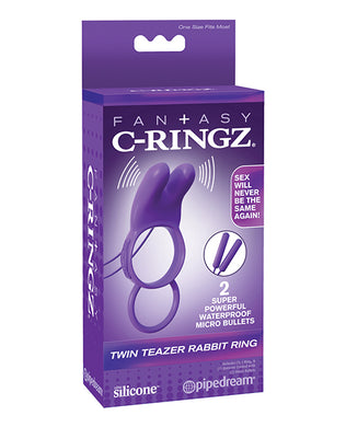 Fantasy C-Ringz Twin Teazer Rabbit Ring - Purple