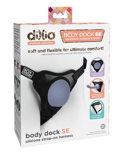 Dillio Platinum Body Dock SE Strap On Harness - Black
