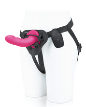Pegasus 6" Rechargeable Ripple Peg w/Adjustable Harness & Remote - Pink