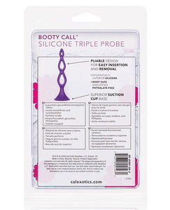 Booty Call Silicone Triple Probe - Purple