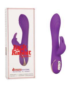 Jack Rabbit Signature Heated Silicone Rotating G Rabbit - Purple