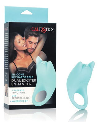 Silicone Rechargeable Dual Exciter Enhancer - Teal
