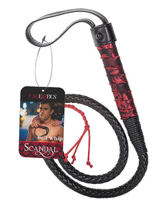 Scandal Bull Whip - Black/Red