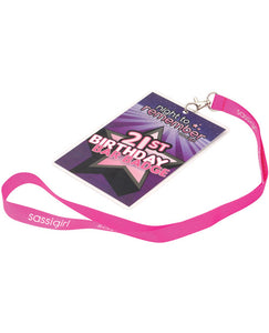 Night to Remember 21st Birthday Bar Badge by sassigirl - Purple