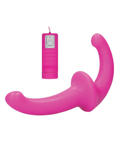 Shots Ouch Vibrating Silicone Strapless Strap On w/Controller