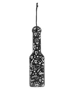 Shots Ouch Love Street Art Fashion Printed Paddle - Black
