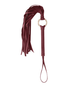 Shots Ouch Halo Flogger - Burgundy