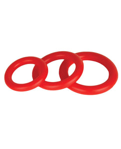 Ignite Power Stretch Silicone Donuts Cockrings - Pack of 3