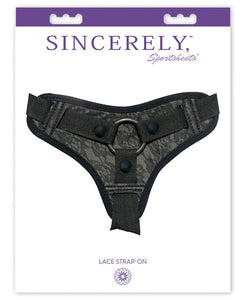 Sincerely Lace Strap-On - Black