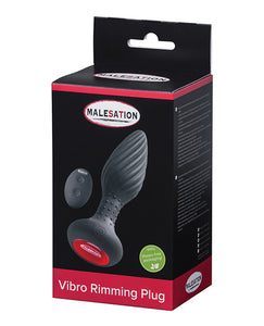 MALESATION Vibro Rimming Plug - Black