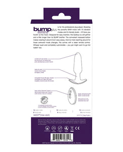 VeDO Bump Plus Rechargeable Remote Control Anal Vibe - Assorted Colors
