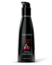 Wicked Sensual Care Aqua Water Based Lubricant - 4 oz Cherry