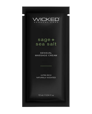 Wicked Sensual Care Sage & Sea Salt Massage Cream  - .34 oz