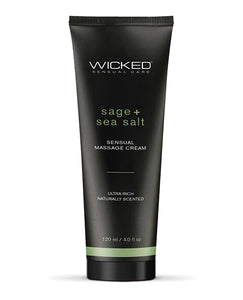 Wicked Sensual Care Sage & Sea Salt Massage Cream  - 4 oz