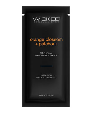 Wicked Sensual Care Orange Blossom & Patchouli Massage Cream  - .34 oz