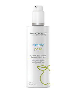 Wicked Sensual Care Simply Water Based Lubricant - 4 oz Pear