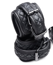 Master Series Concede Wrist & Ankle Restraint Set w/Bonus Hog-Tie Adaptor - Black