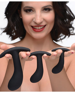 Master Series Dark Delights Curved Anal Trainer Set - 3 Pc