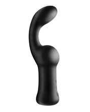 Master Series Pleaser Hook 10x Silicone Anal Vibrator - Black